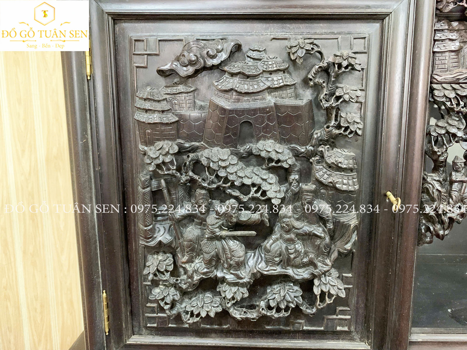 Hình ảnh chi tiết tủ chè gỗ gụ